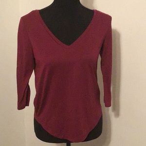 Burgundy cute shirt